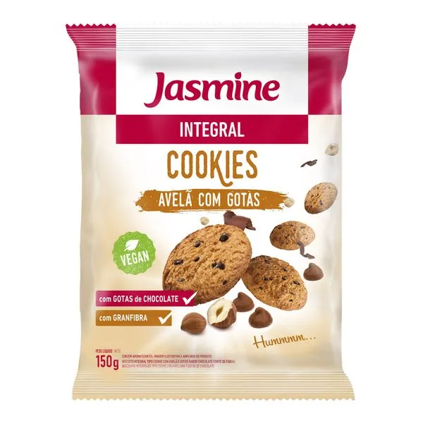 Cookies Integral de Avelã com Gotas de Chocolate 120g