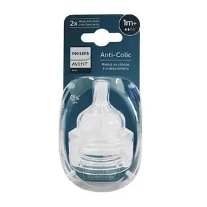Bico de Mamadeira Avent SCY762/02 TAM2 1M+ Anti-Cólica BICO P/MAMAD AVENT SCY762/02 TAM2 1M+ AN