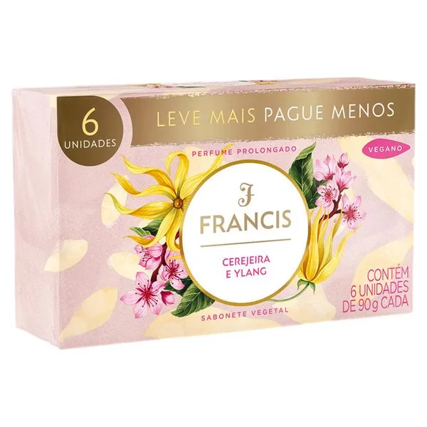 Sabonete Francis Cerejeira e Ylang 90g com 6un