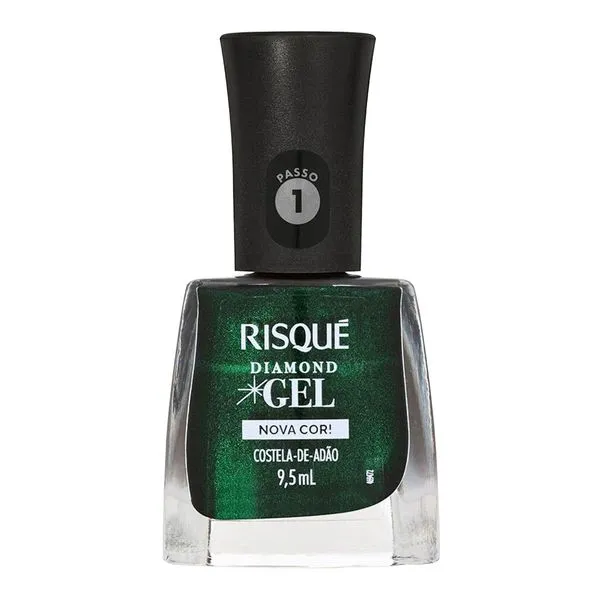 Esmalte em Gel Metálico Risqué Diamond Costela-de-Adão 9,5ml