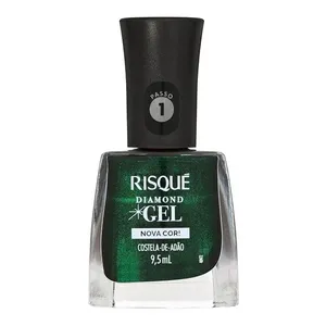 Esmalte em Gel Metálico Risqué Diamond Costela-de-Adão 9,5ml