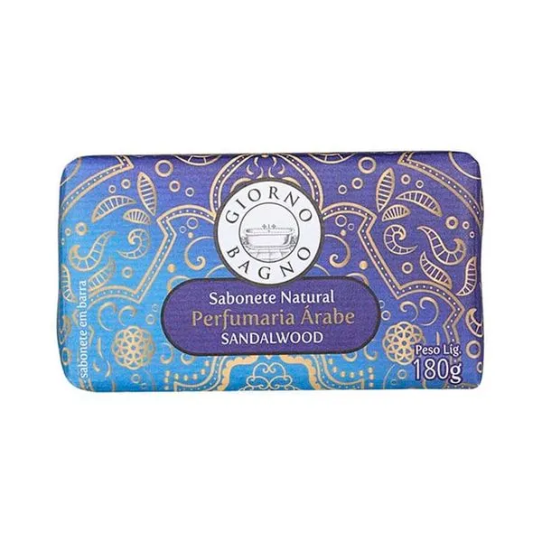 Sabonete Natural em Barra Giorno Bagno Sandalwood 180g