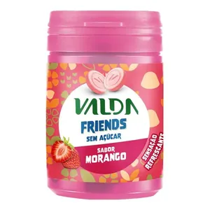 Pastilhas Valda Friends Morango Zero Açúcar 50g