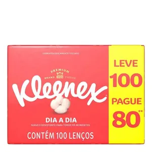 Lenço de Papel Kleenex Box 100 folhas