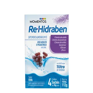 Suplemento Re-Hidraben Uva 112g 4 Sachês em Pó