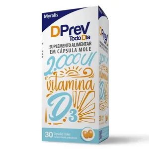 Vitamina D 2.000ui Dprev Todo Dia 30 Cápsulas