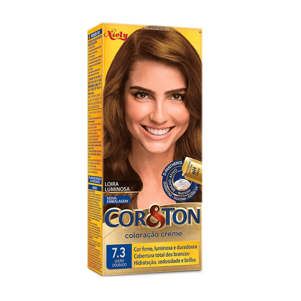 Tintura Cor & Ton Kit Básico 7.3 Louro Dourado