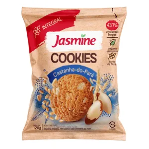 Biscoito Integral Cookies Jasmine Castanha-do-Pará Vegano 120g