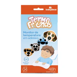 Monitor De Temperatura Termo Friends Adesivo 48H 4 Unidades