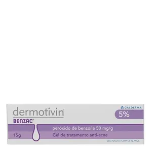 Gel Tratamento Para Pele Acneíca Dermotivin Benzac 15G
