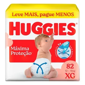 Fralda Huggies Máxima Proteção XG 82 Unidades