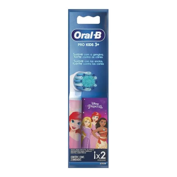 Refil para Escova Elétrica Infantil Oral-B Disney Princesas 2 Unidades