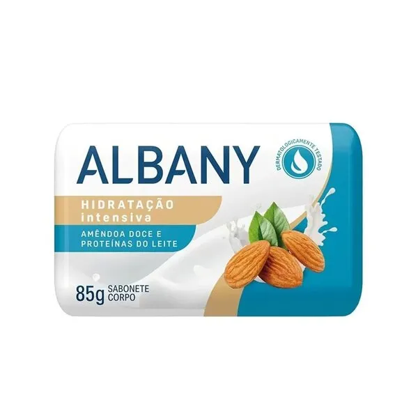 Sabonete Albany Amêndoa Doce e Proteínas do Leite 80/85g SAB ALBANY 80/85G AMENDOA DOCE E PROTEIN