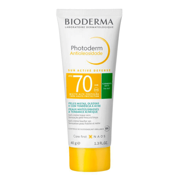 Protetor Solar Facial Bioderma FPS 70 Photoderm Antioleosidade Neutro 40g Gel Creme