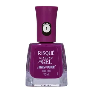 Esmalte Cremoso Risqué Diamond Gel Divas no Poder 9,5ml - Puro Luxo