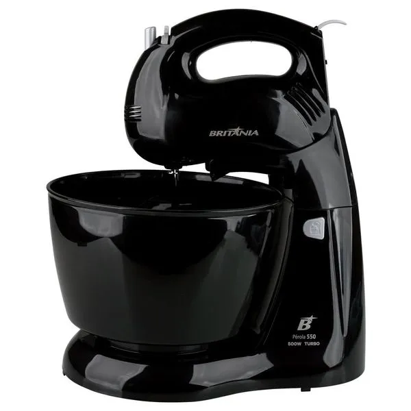 Batedeira Pérola 550 Turbo Britânia Preta 127V