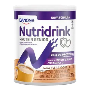 Suplemento Alimentar Nutridrink Protein Senior Café com Leite 380g Suplemento Alimentar Nutridrink Protein Morango 200ml