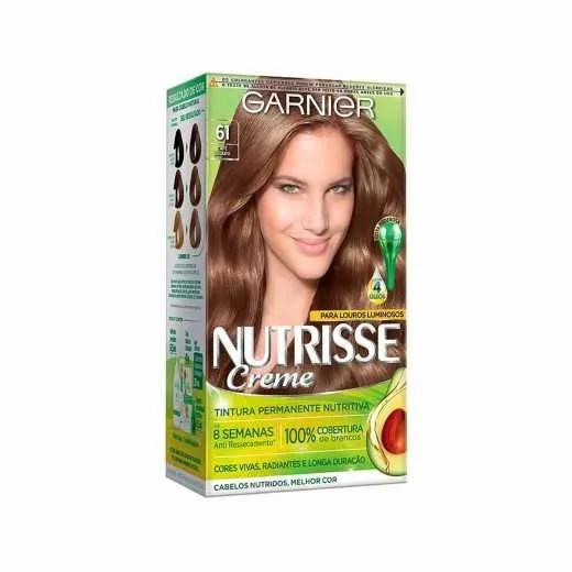 Tintura Garnier Nutrisse Creme N 61 Café Gelado 1 Kit