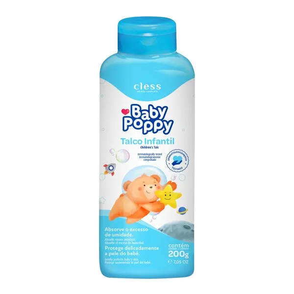 Talco Infantil Baby Poppy 200g TALCO INF BABY POPPY 200