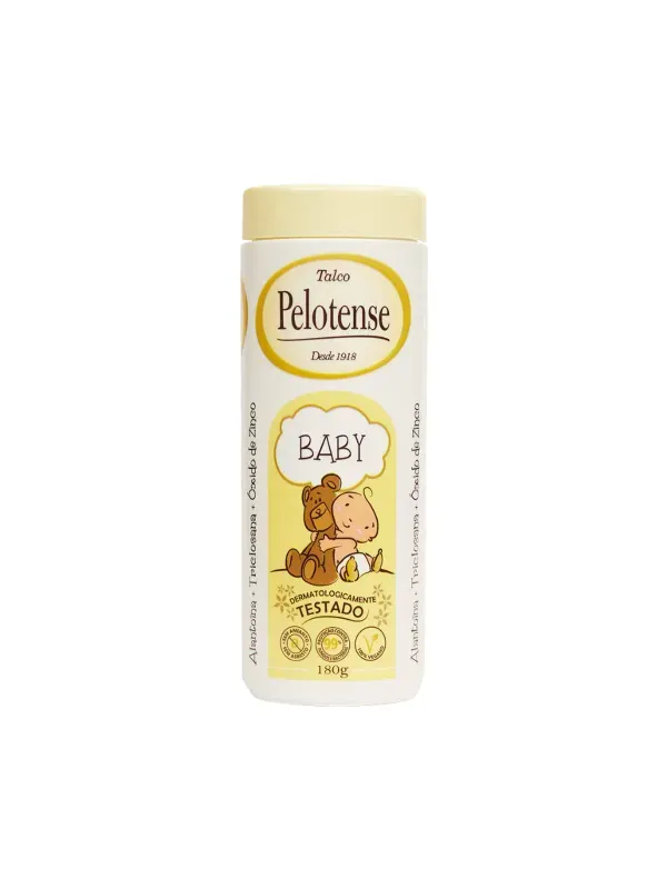 Talco Infantil Pelotense Baby Amarelo Frasco 180g