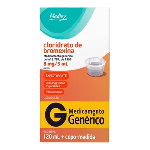 Expectorante Cloridrato Bromexina 8mg/5ml Genérico Medley 120ml