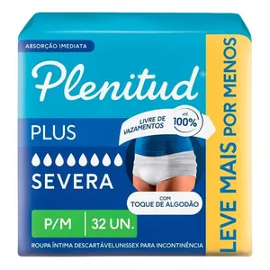 Roupa Íntima Plenitud Plus P/M 32 Unidades