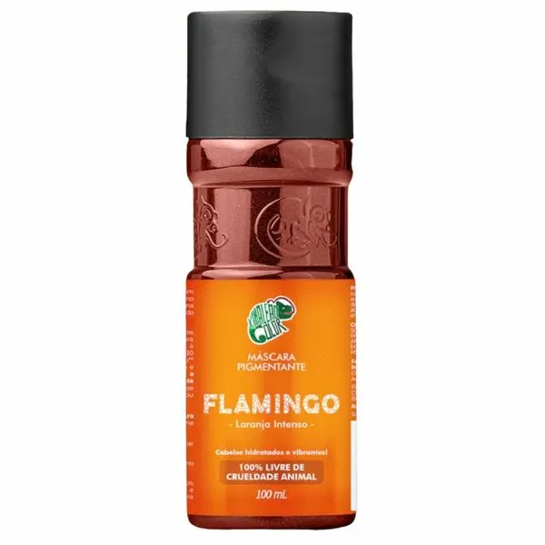 Máscara Pigmentante Kamaleão Flamingo Laranja Intenso 100ml