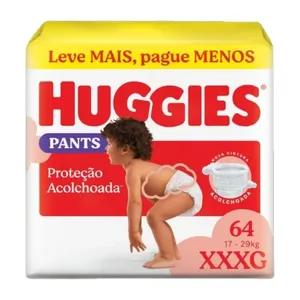 Fraldas Huggies Pants Proteção Acolchoada Mx Xxxg