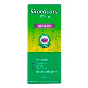 Antigases Simeticona 125mg 10 Cápsulas