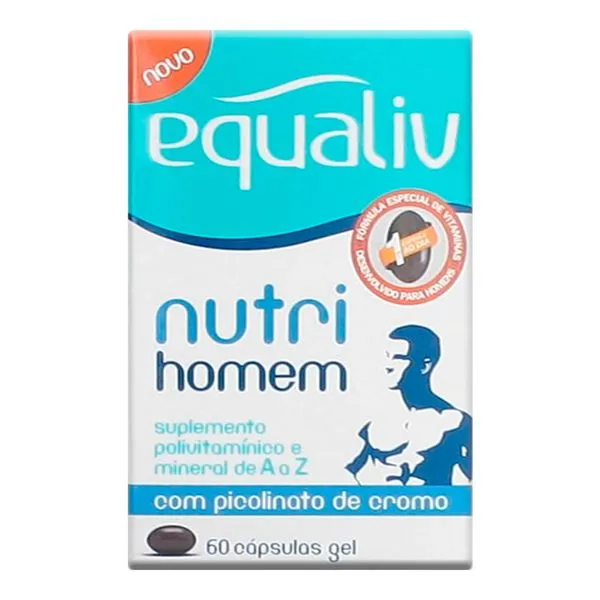 Suplemento Polivitamínico Equaliv Nutri Homem 60 Cápsulas Gelatinosas