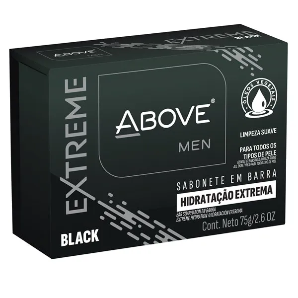 Sabonete Barra Above Men Extreme Black 75g