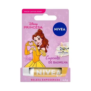 Hidratante Labial Nivea Disney Princesas Bela Cupcake de Baunilha 4,8g