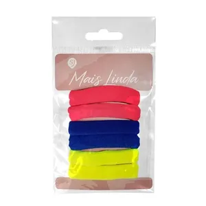 Elástico Mais Linda Meia Luxo Colorido/Cítrico 6 Unidades ELASTICO MAIS LINDA MEIA LUXO COLORIDO/C