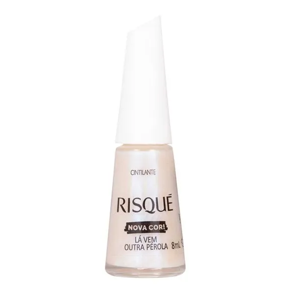Esmalte Risqué Nova Cor! Lá Vem Outra Pérola Cintilante 8ml