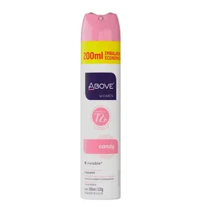 Antitranspirante Above Women 72h Candy Aerossol 200ml Embalagem Econômica