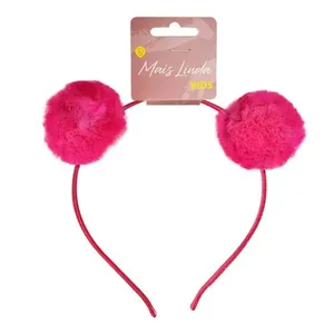 Tiara Mais Linda Kids Pom Pom 1 Unidade TIARA MAIS LINDA KIDS POM POM 1UN