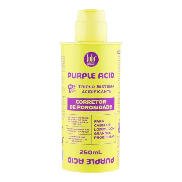 Creme Corretor de Porosidade Acidificante Capilar Lola From Rio Purple Acid 250ml