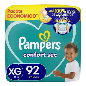 Fralda Pampers Confort Sec Max XG 92 Unidades