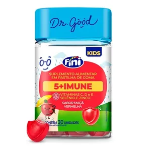Polivitamínico Infantil 5+Imune Dr. Good Kids Maçã Vermelha 30 gomas