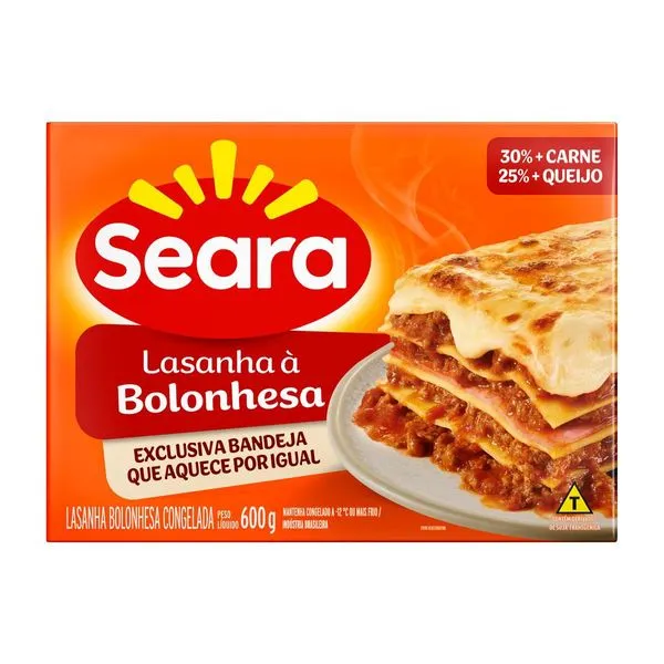 Lasanha bolonhesa Seara 600g