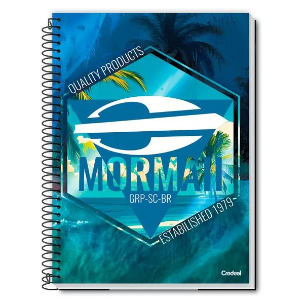 Caderno Universitário Masculino Mormaii 80F/1 Matéria Credeal