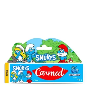 Hidratante Labial Carmed Os Smurfs Blueberry Incolor 10g