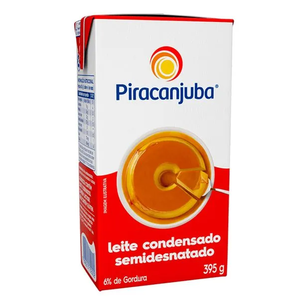 Leite Condensado Semidesnatado Piracanjuba 395g