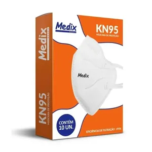Máscara KN95 Descartável 4 Camadas Medix MASCARA KN95 BR DESCARTAVEL 10UN C/4 CAM