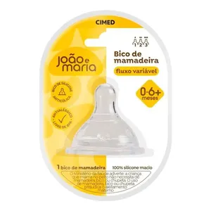 Bico de Mamadeira João e Maria Bico Ortodôntico Fluxo Variável 0-6 Meses 1 Unidade