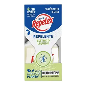Repelente Líquido Elétrico Repelex 30 Noites 40ml Refil