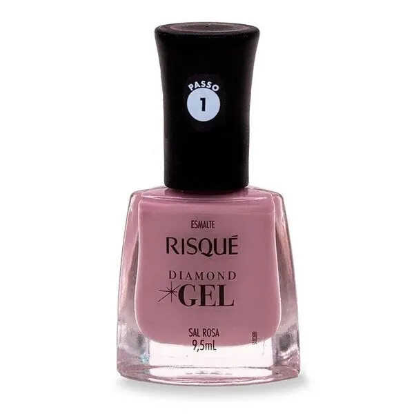 Esmalte Risqué Diamond Gel Sal Rosa Cremoso 9,5ml ESM RISQUE DGEL CR SAL ROSA