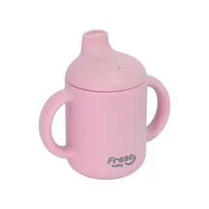 Copo Freso Baby com Alça e Bico de Silicone Rosa COPO FRESO BABY C/ALCA E BICO SILICONE R