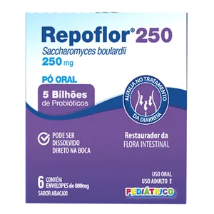 Probiótico Repoflor 250mg EMS 6 Sachês Pó Oral