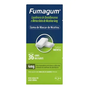 Fumagum 4mg Menta 36 Gomas Mastigáveis